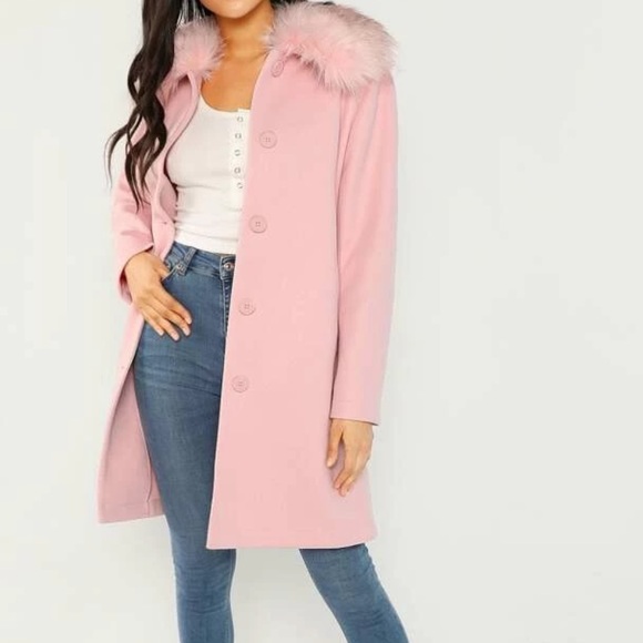 Jackets & Blazers - NEW Fur blush pink coat
